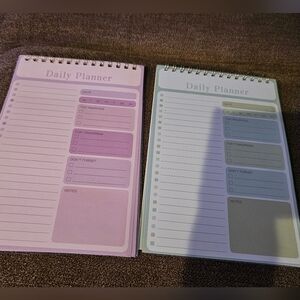 Daily Planner Spiral Notebook  30 Pages. U get 2  for 15